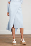 Stella McCartney Skirts Ribbed Knit Cotton Skirt in Sky Blue Stella McCartney Ribbed Knit Cotton Skirt in Sky Blue