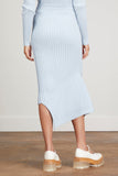 Stella McCartney Skirts Ribbed Knit Cotton Skirt in Sky Blue Stella McCartney Ribbed Knit Cotton Skirt in Sky Blue