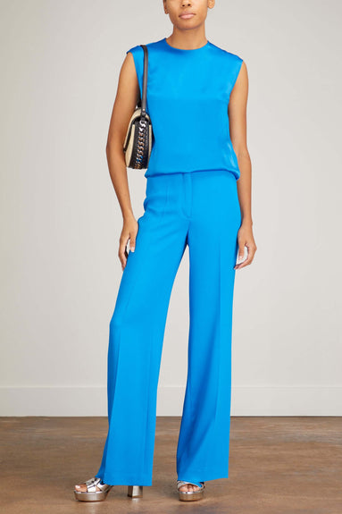 Stella McCartney Tops Satin Top in Jewel Blue