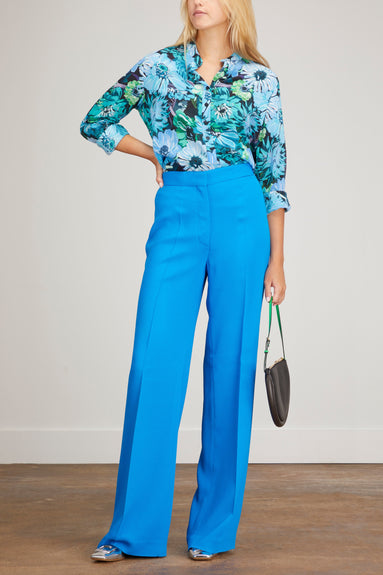 Stella McCartney Pants Tailored Twill Trousers in Jewel Blue Stella McCartney Tailored Twill Trousers in Jewel Blue