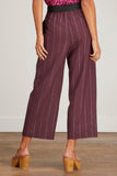 Stella McCartney Pants Elastic Cropped Pant in Aubergine Stella McCartney Elastic Cropped Pant in Aubergine
