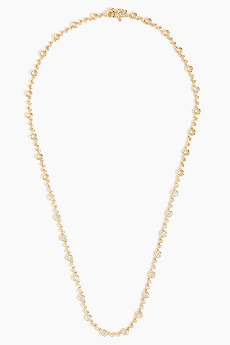 Zoe Chicco 14K Gold Quad Necklace with Four Prong-Set Diamonds