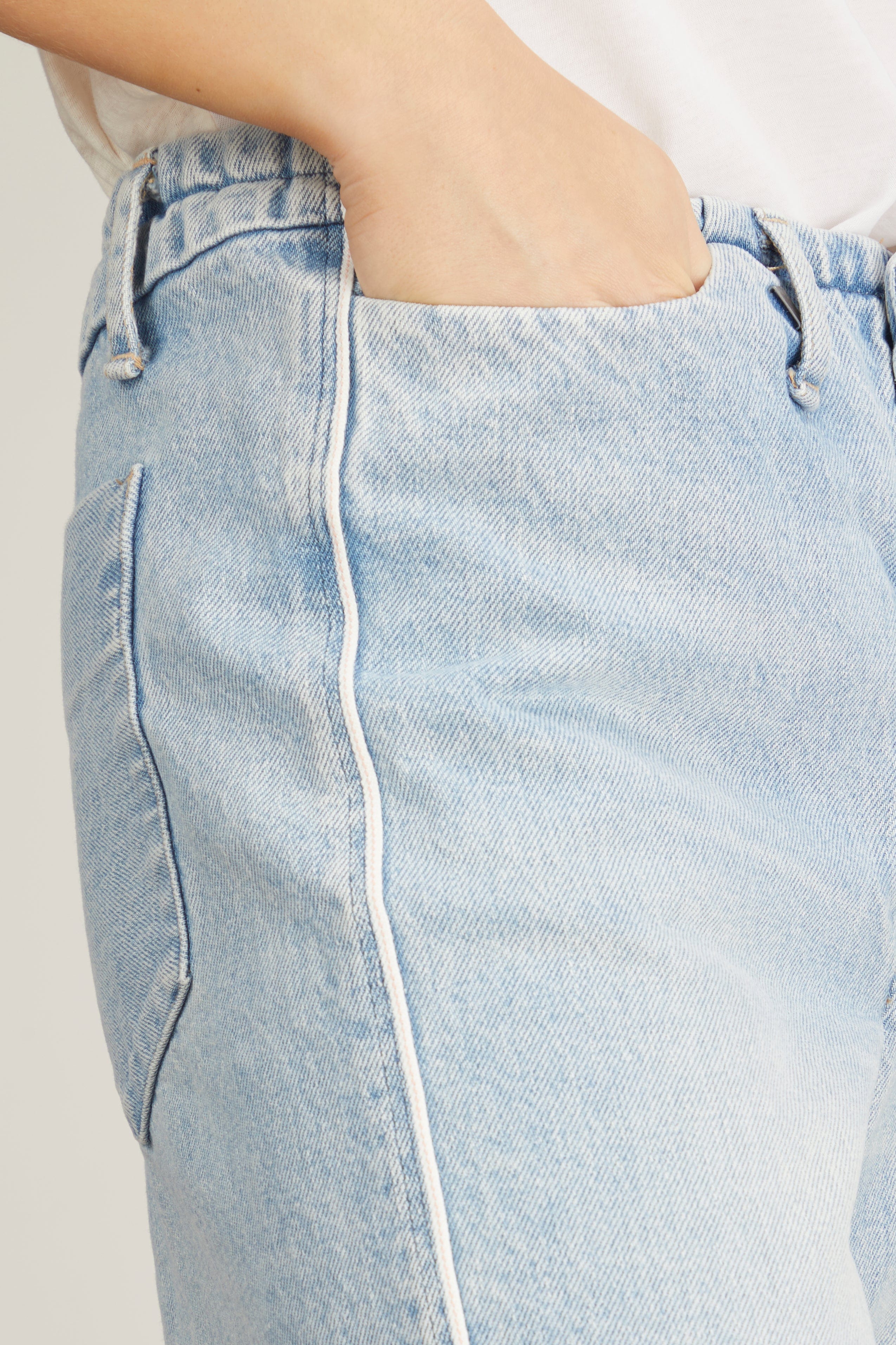 Tanaka Jeans The Selvedge Jean Trouser in Bleach Blue Tanaka The Selvedge Jean Trouser in Bleach Blue