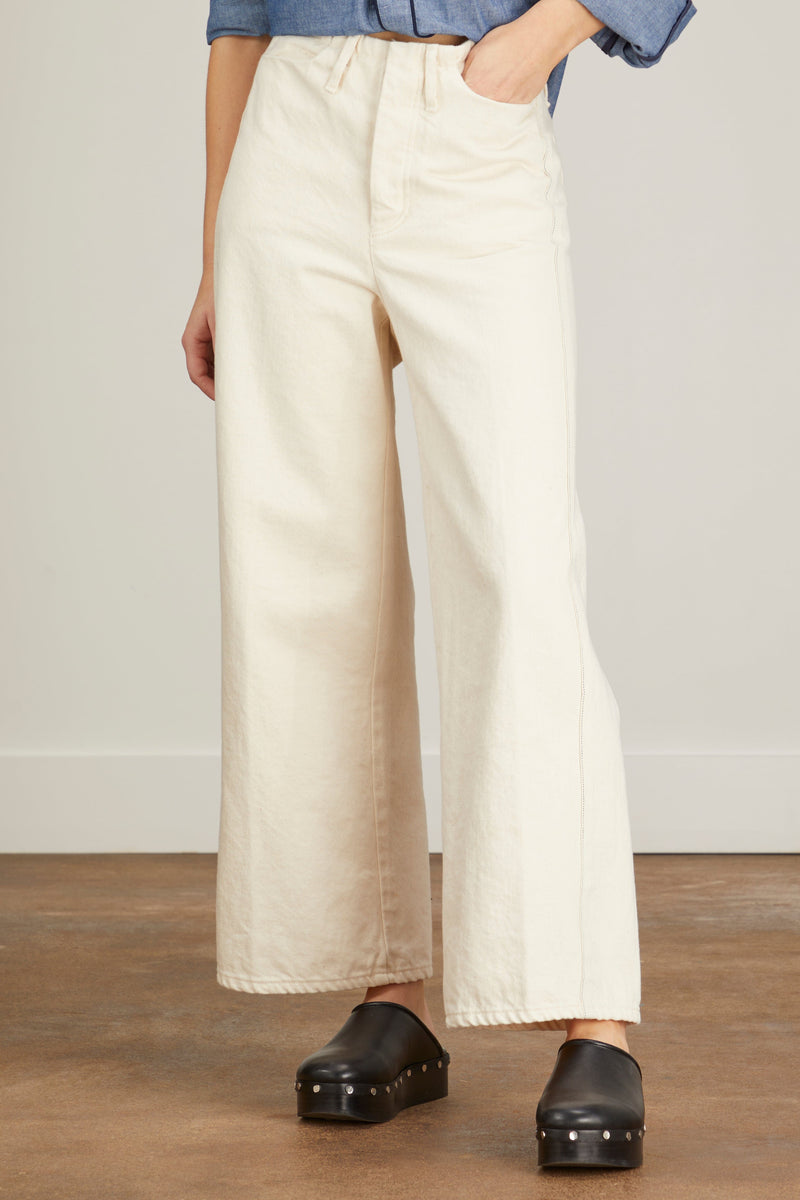 Tanaka The Selvedge Jean Trouser in Rinsed Raw White – Hampden