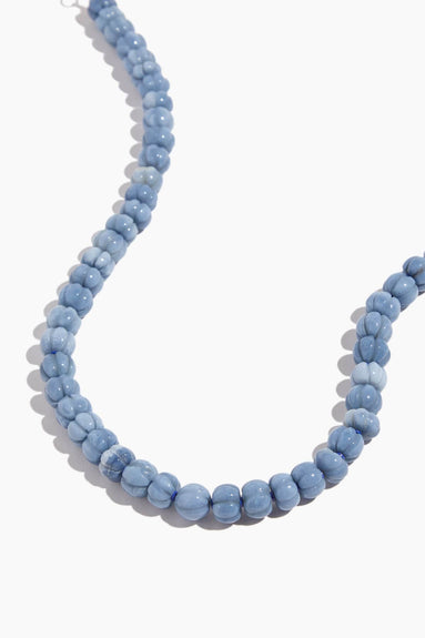 Theodosia Necklaces Candy Necklace in Carved Blue Opal Theodosia Candy Necklace in Carved Blue Opal