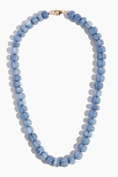 Theodosia Necklaces Candy Necklace in Carved Blue Opal Theodosia Candy Necklace in Carved Blue Opal