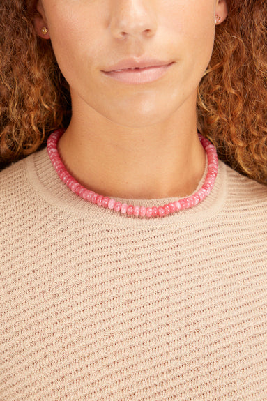 Theodosia Necklaces Candy Necklace in Rose Angelite Theodosia Candy Necklace in Rose Angelite