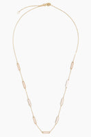 Theodosia Necklaces Mother of Pearl Inlaid Necklace in 14k Yellow Gold Theodosia Mother of Pearl Inlaid Necklace in 14k Yellow Gold