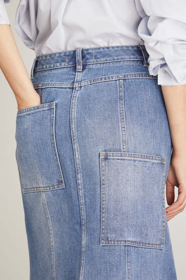 Tibi Skirts Denim Skirt in Classic Blue Tibi Denim Skirt in Classic Blue