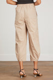 Tibi Pants Vintage Cotton Pull On Jogger in Dark Stone