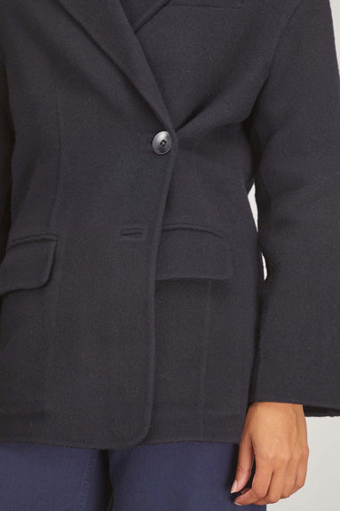 Tibi Jackets Angora Liam Blazer in Navy Tibi Angora Liam Blazer in Navy