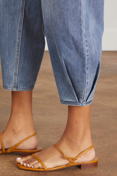 Tibi Jeans Denim High Waisted Quinn Jean in Classic Blue