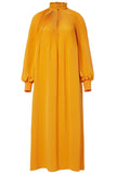 Tibi Clothing Edwardian Silk Dress in Mango