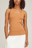 Tibi Sweaters Giselle Tank Sweater in Caramel
