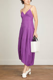 Tibi Dresses Italian Sporty Nylon Cami Dress in Purple