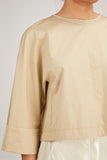 Tibi Tops Sculpted Top in Clay