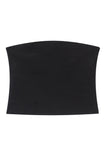Tibi Clothing Structured Crepe Strapless Top in Black