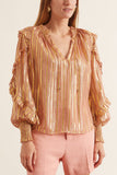 Ulla Johnson Tops Lucinda Blouse in Rose