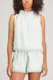 Ulla Johnson Tops Ezra Tank in Cerulean