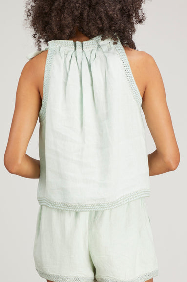 Ulla Johnson Tops Ezra Tank in Cerulean