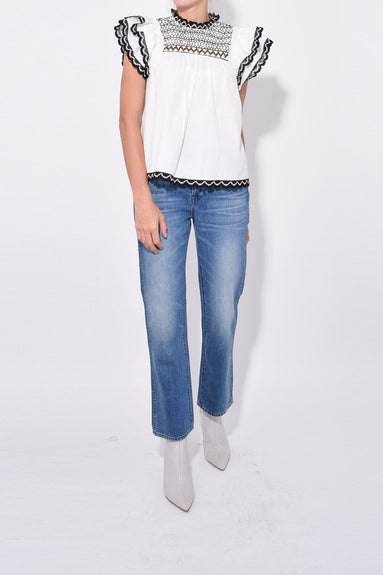Ulla Johnson Clothing Hazel Top in Blanc