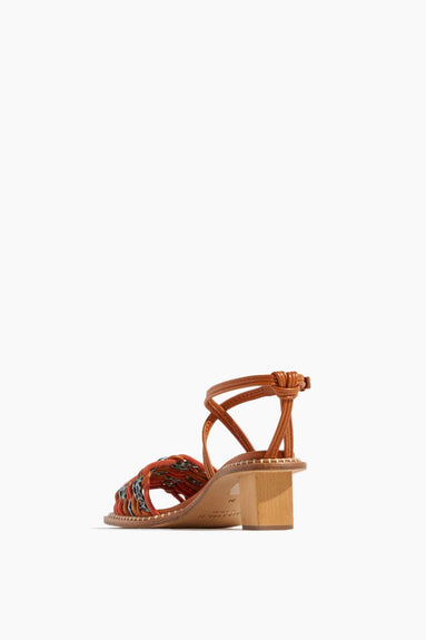 Ulla Johnson Strappy Heels Ilana Woven Midi Heel in Persimmon Ulla Johnson Ilana Woven Midi Heel in Persimmon