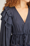 Ulla Johnson Tops Indra Blouse in Midnight