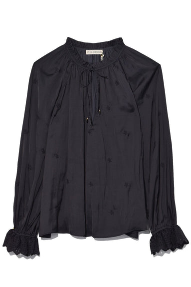 Ulla Johnson Clothing Irene Blouse in Noir