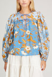 Ulla Johnson Tops Joanie Blouse in Lapis Ulla Johnson Joanie Blouse in Lapis