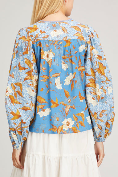 Ulla Johnson Tops Joanie Blouse in Lapis Ulla Johnson Joanie Blouse in Lapis