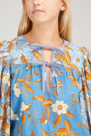 Ulla Johnson Tops Joanie Blouse in Lapis Ulla Johnson Joanie Blouse in Lapis