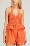 Ulla Johnson Jumpsuits Marren Playsuit in Coral
