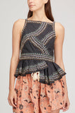 Ulla Johnson Tops Pilar Top in Noir
