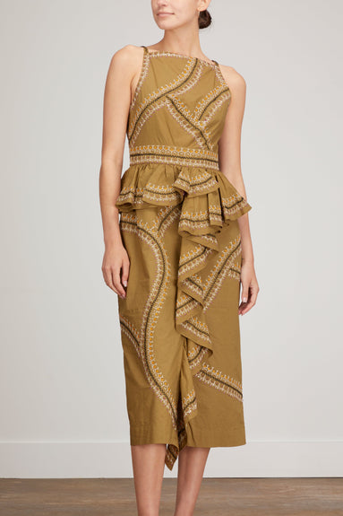 Ulla Johnson Dresses Sylvan Dress in Olive