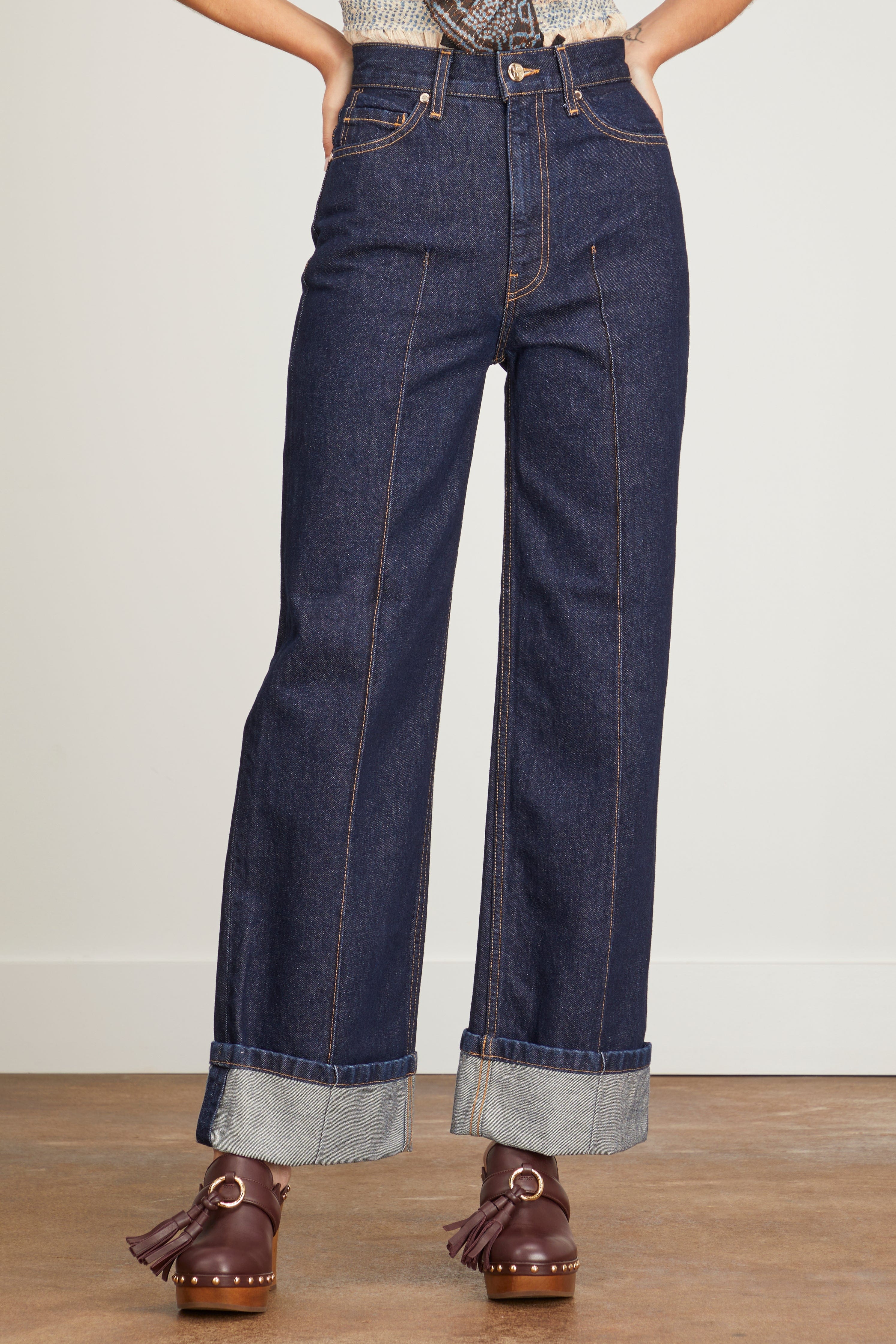 Ulla Johnson Jeans The Genevieve Jean in Tigris Rigid Wash