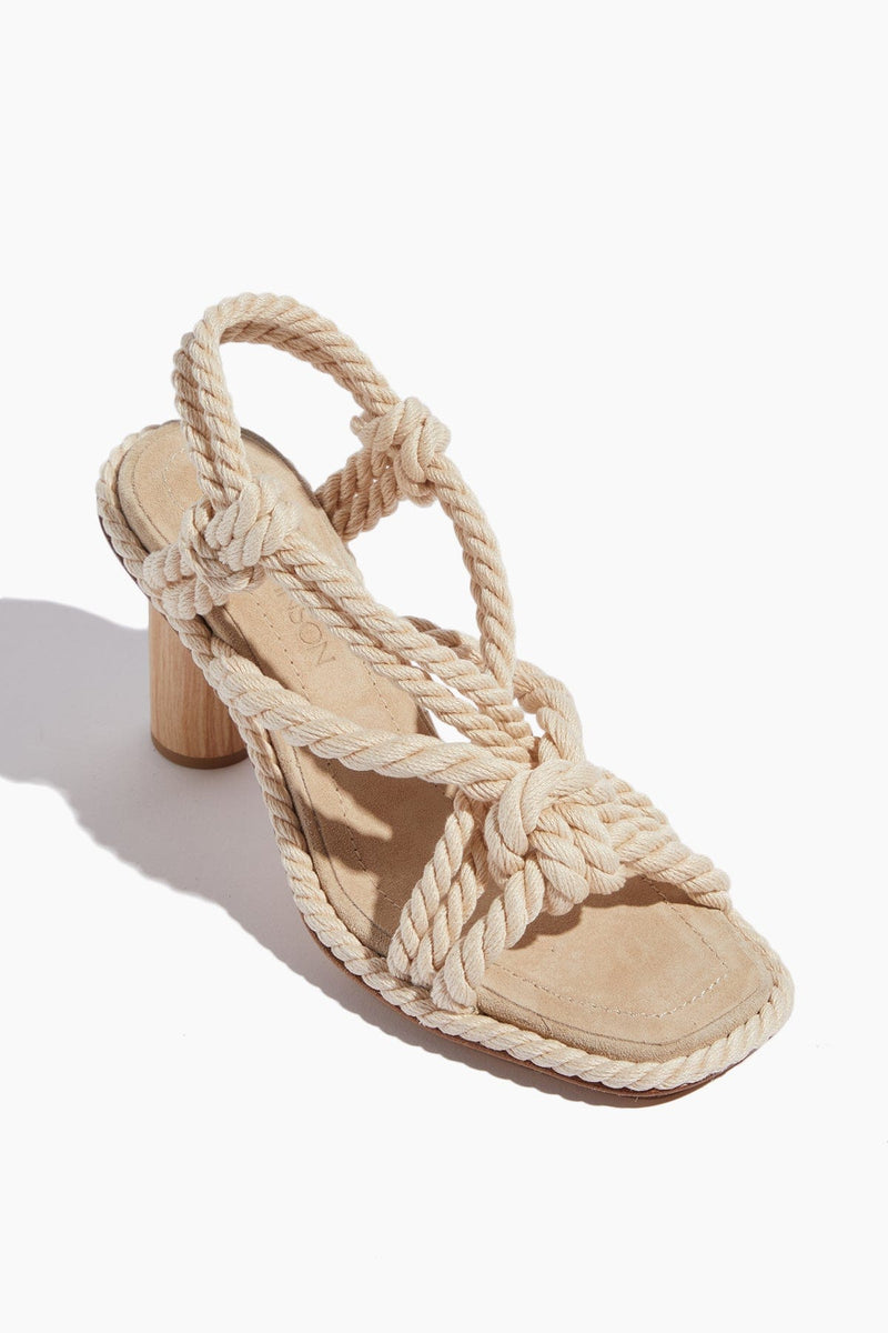 Ulla Johnson Uma Twisted Rope High Heel in Natural – Hampden Clothing