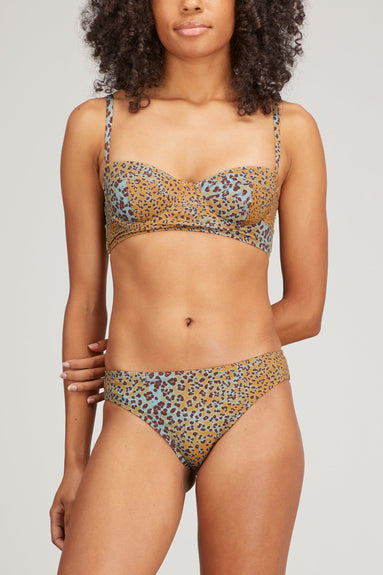 Ulla Johnson Swimwear Zahara Bikini Top in Ocelot