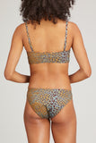 Ulla Johnson Swimwear Zahara Bikini Top in Ocelot