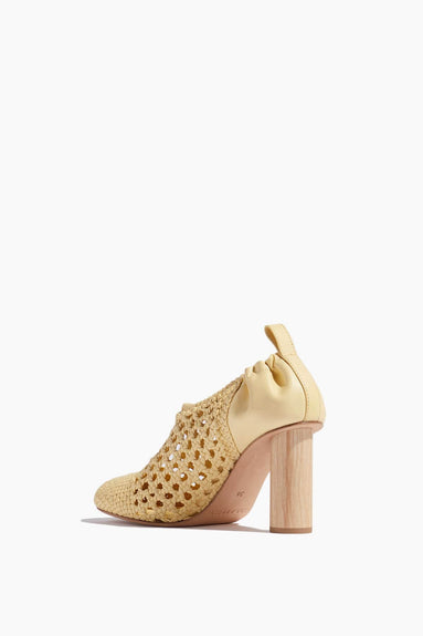 Ulla Johnson Heels Zaria Woven Leather High Heel in Transparent Yellow Ulla Johnson Zaria Woven Leather High Heel in Transparent Yellow