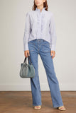 Vanessa Bruno Tops Nicolas Blouse in Blanc/Bleu Vanessa Bruno Nicolas Blouse in Blanc/Bleu