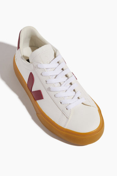 Veja Low Top Sneakers Chrome Sneaker in Extra White/Marsala Natural Veja Chrome Sneaker in Extra White/Marsala Natural
