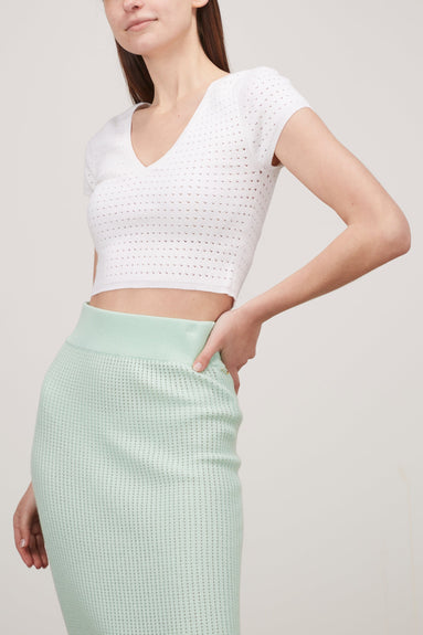 Victor Glemaud Tops Crop Top in White