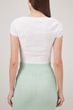 Victor Glemaud Tops Crop Top in White