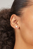 Vintage La Rose Earrings Mother of Pearl Triangle Studs in 14k Gold Vintage La Rose Mother of Pearl Triangle Studs in 14k Gold