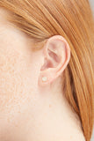 Vintage La Rose Earrings Pave Circle Studs in 14k Gold Vintage La Rose Pave Circle Studs in 14k Gold
