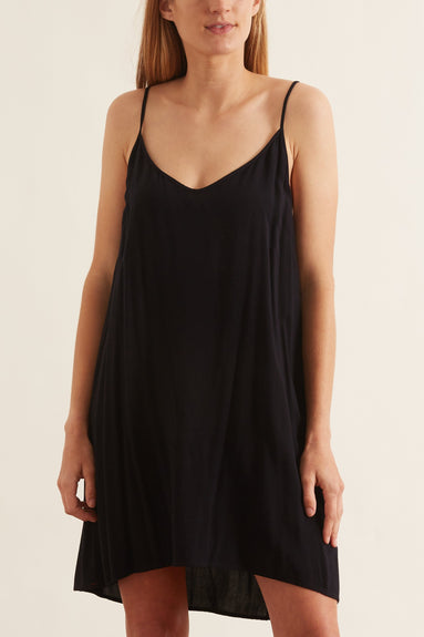 Xirena Clothing Linden Slip Dress in Black