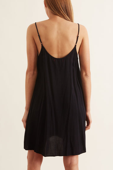 Xirena Clothing Linden Slip Dress in Black