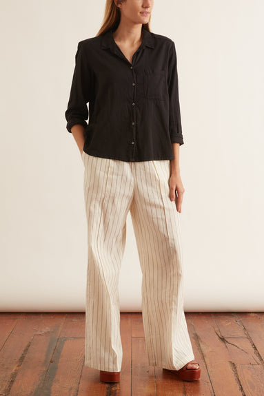 Xirena Tops Blaine Shirt in Vintage Black