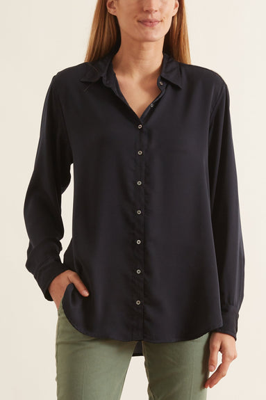Xirena Tops Beau Shine Shirt in Twilight Blue