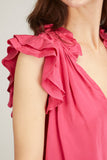 Xirena Tops Leonie Top in Pink Ruby